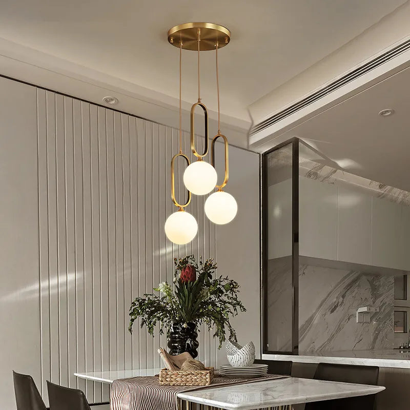 Afralia™ LED Ball Pendant Light for Modern Luxury Decor in Bedroom, Kitchen, Office, and More