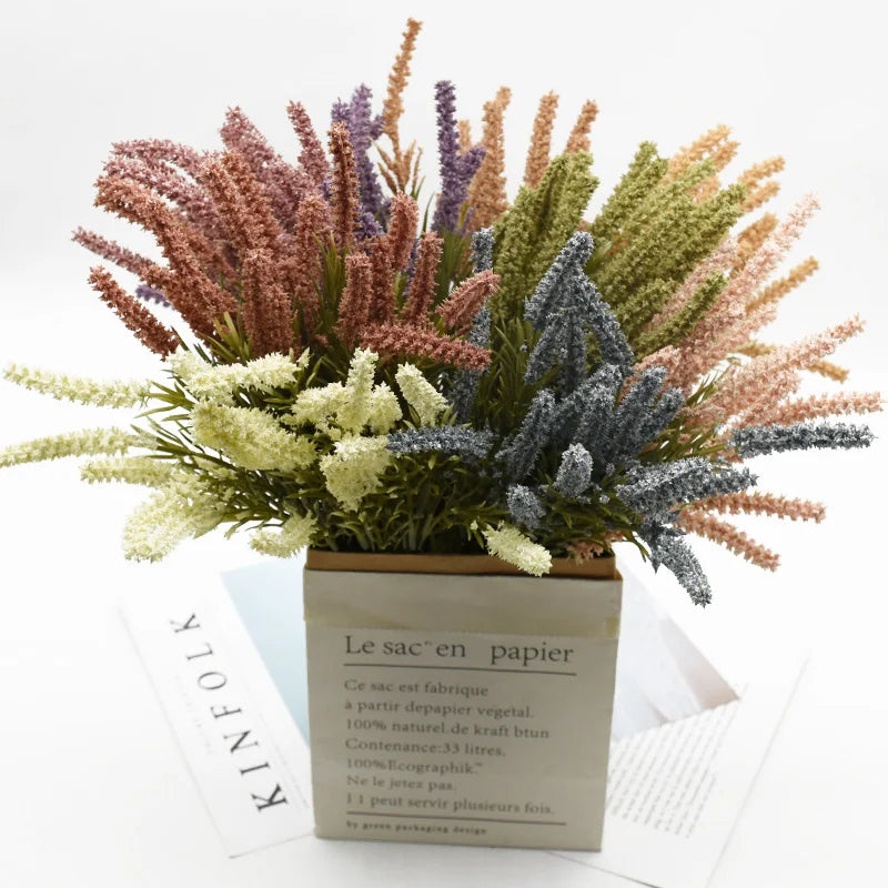 Afralia™ Artificial Lavender Plants: Home Decor, Wedding DIY, Photo Props, Indoor Furnishings