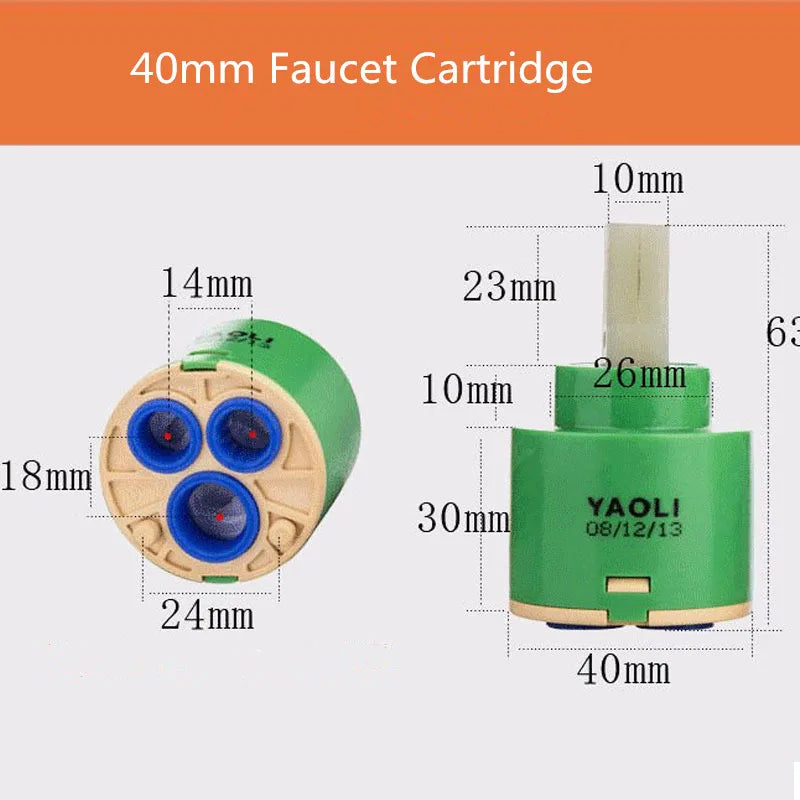 Afralia™ 40mm Ceramic Faucet Cartridge: Durable Valve for 500,000 Uses