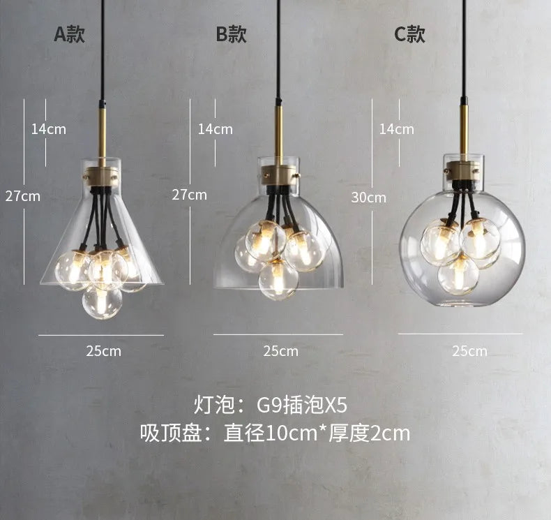 Afralia™ Luxury Pendant Light: Modern Minimalist Dining Bar Kitchen Hanging Lamp