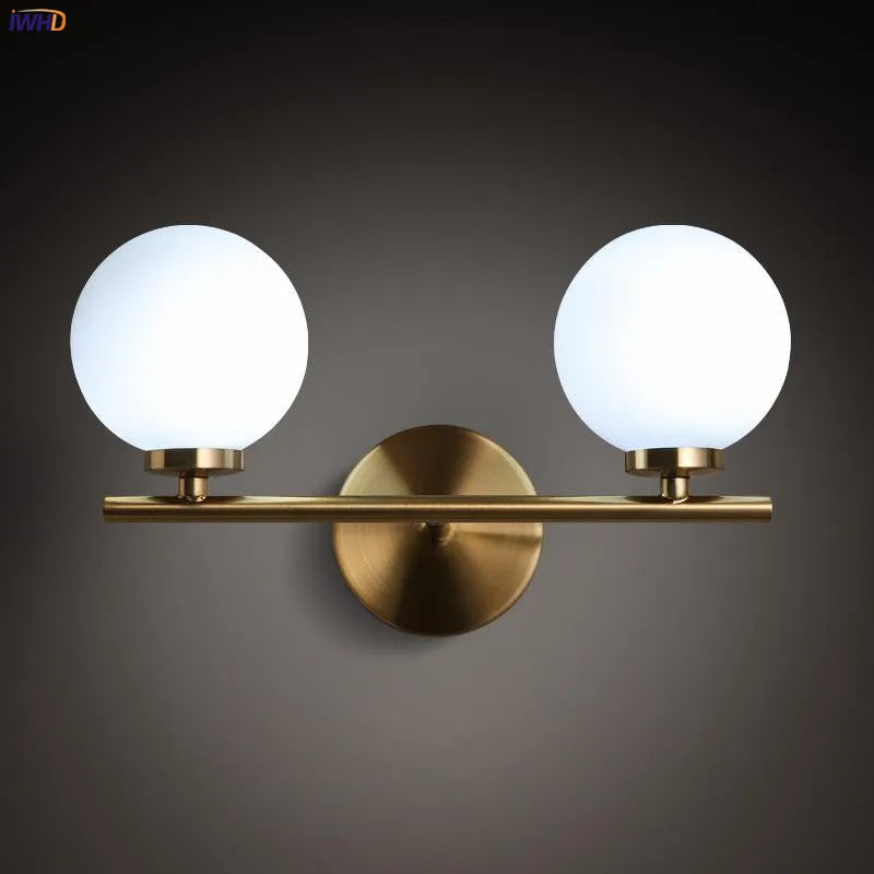 Afralia™ Glass Ball LED Wall Lights Modern Wall Lamp Sconce for Home Lighting
