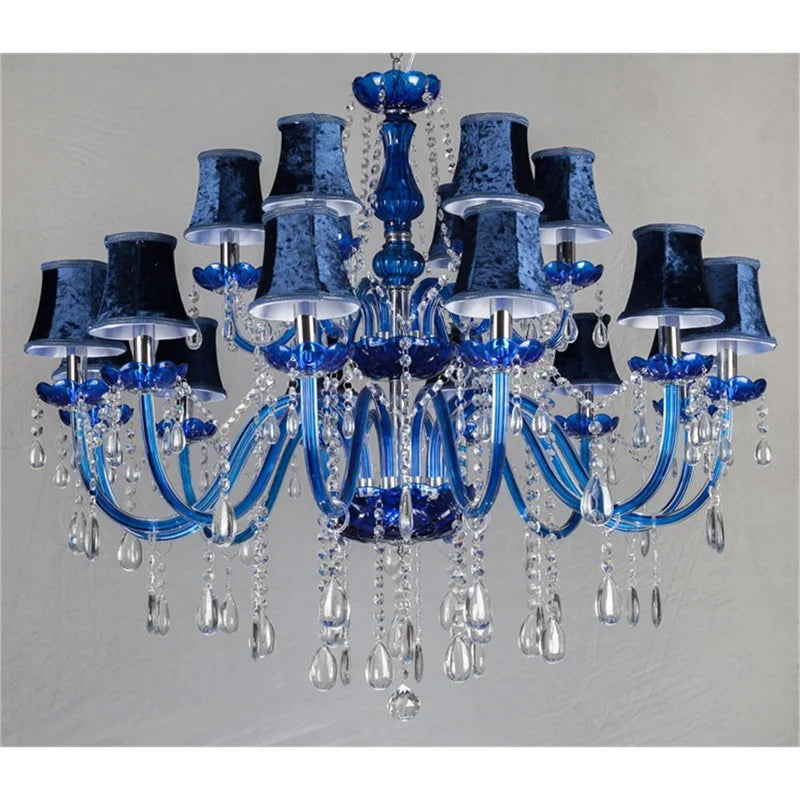 Afralia™ Red Crystal Candle Chandelier - Modern Luxury LED Light Fixtures for Home Living Room