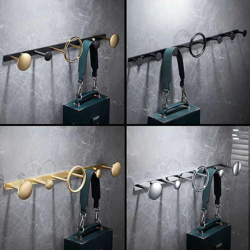 Afralia™ Copper Robe Hook Key Holder Golden - Vintage Wall Hooks for Bathroom, Towels, Clothes
