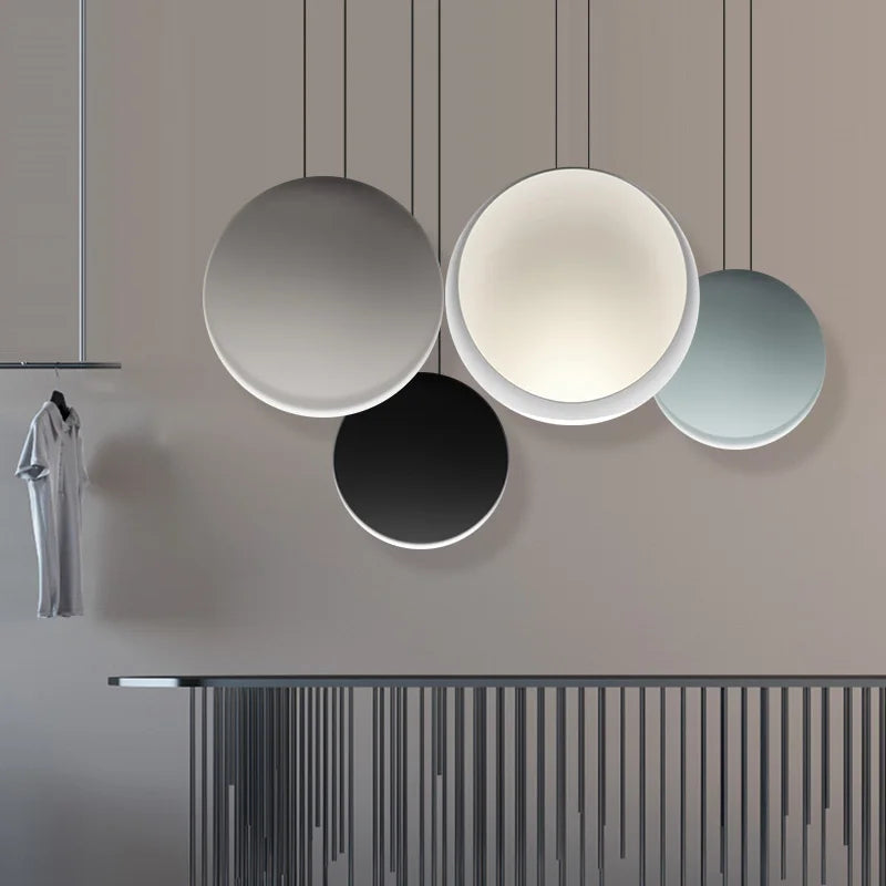 Afralia™ Scandinavian Moon Crescent Chandelier, Minimalist Kitchen Island Pendant Lamp