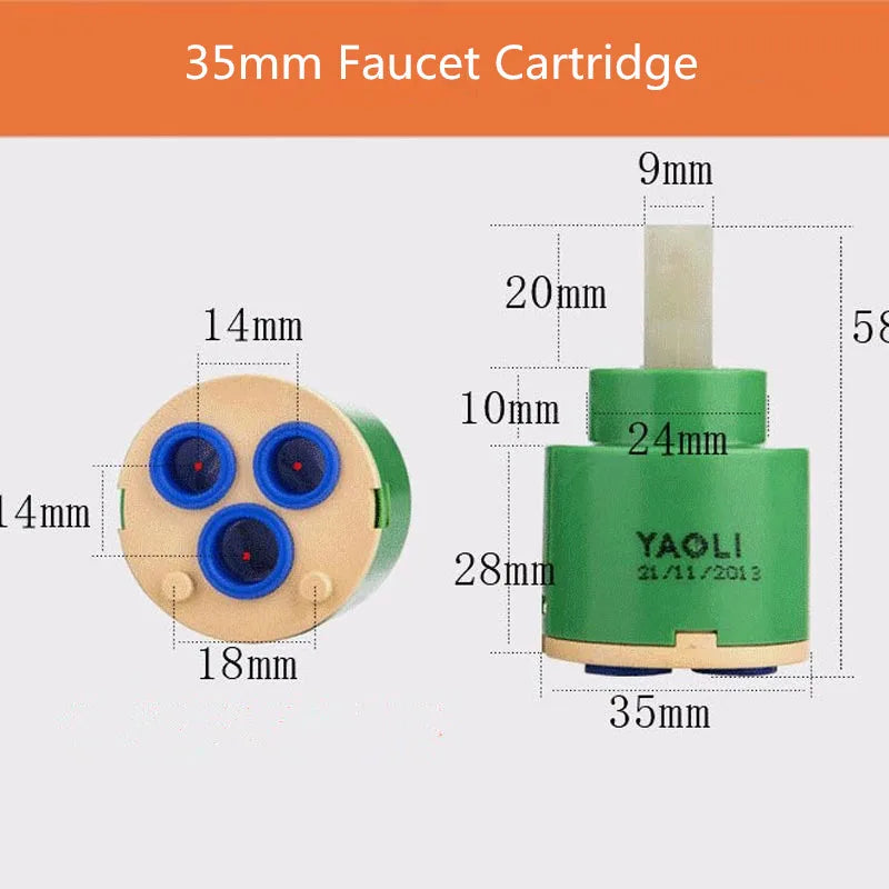 Afralia™ 40mm Ceramic Faucet Cartridge: Durable Valve for 500,000 Uses