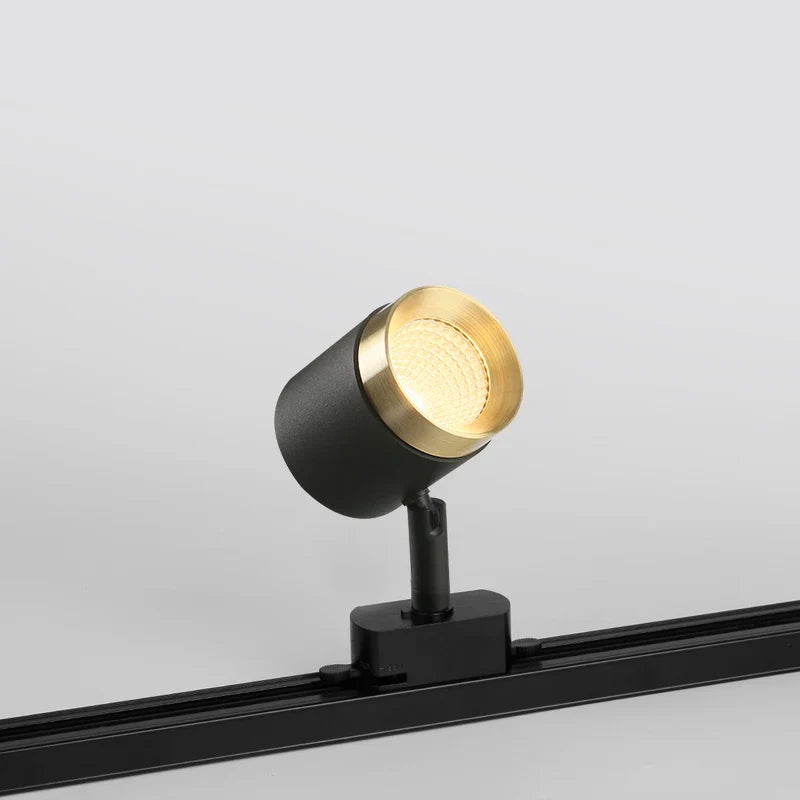 Afralia™ Black Aluminum LED Track Spotlight - Adjustable Luxury Ceiling Light Display