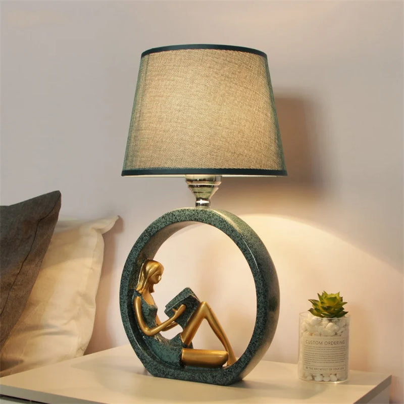 Modern Bedroom Table Lamp for Living Room Decor Bedside Reading Light by Afralia™