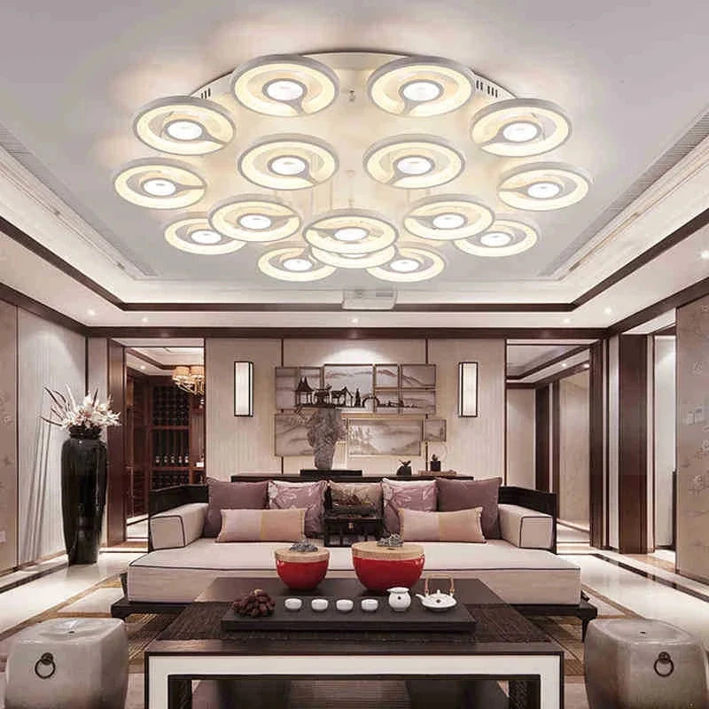 Afralia™ Modern Acrylic LED Ceiling Chandelier for Bedroom & Dining Room