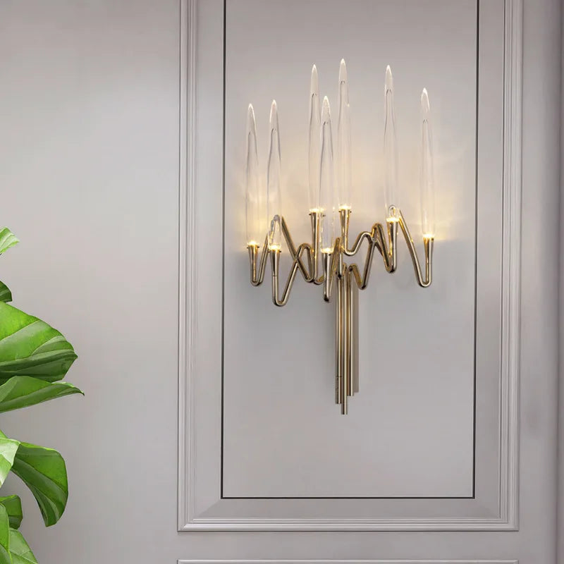 Afralia™ Modern Luxury Wall Sconce Bedroom Dinning Room Light Fixture Elegant Bedroom Decoration