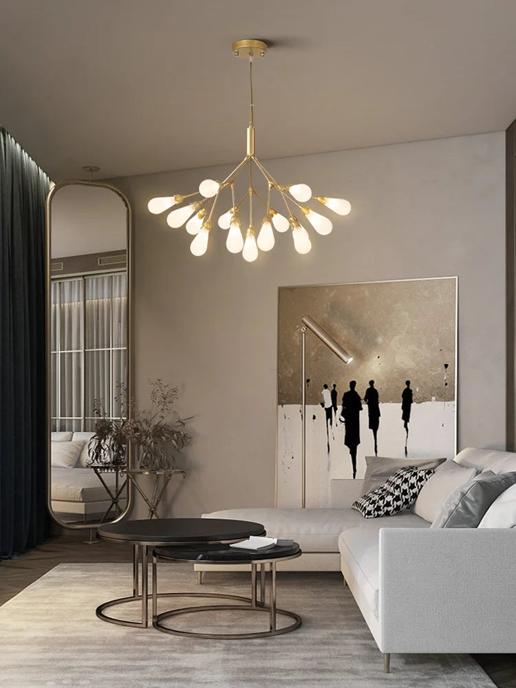 Afralia™ Elegant Firefly Chandelier - Luxury Nordic Bedroom & Restaurant Lighting