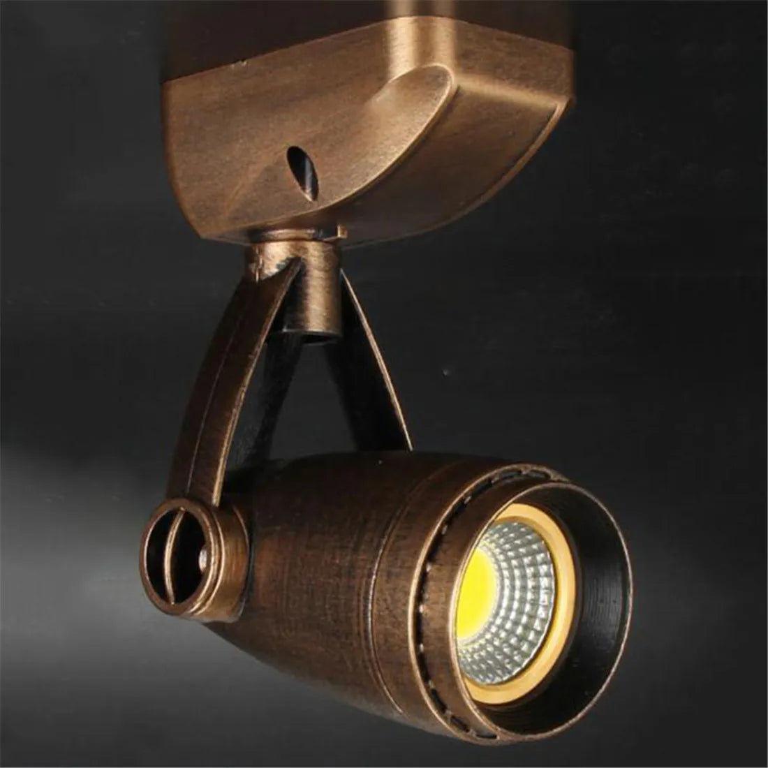 Afralia™ Vintage LED Spotlights Industrial Ceiling Lamp for Home Restaurant Bar Retro Lighting
