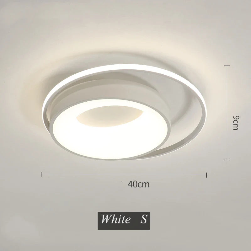 Afralia™ LED Chandelier Light for Living Dining Room, Modern Acrylic Surface Mounted Fixture