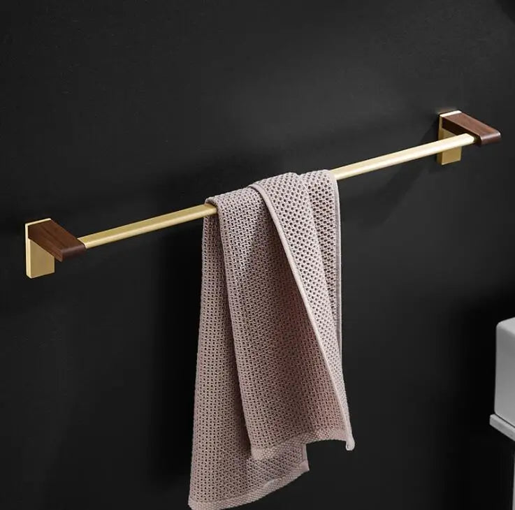 Afralia™ Bathroom Hardware Set: Towel Rack, Slippers Rack, Toilet Paper Rack - Space Aluminum