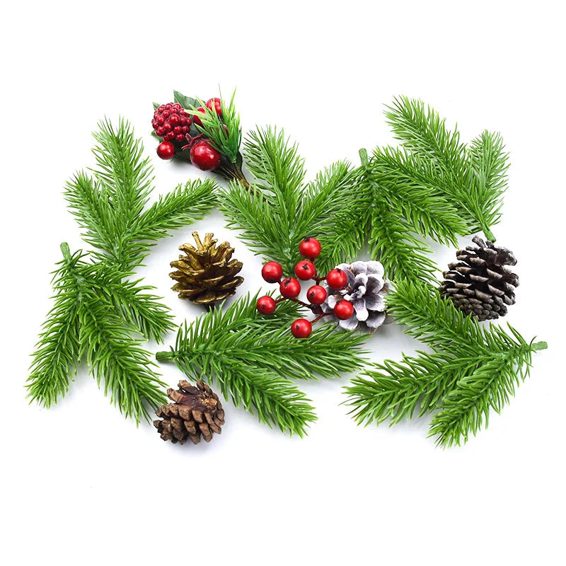 Afralia™ Artificial Pine Needle Plants for Christmas Decor and DIY Wreaths