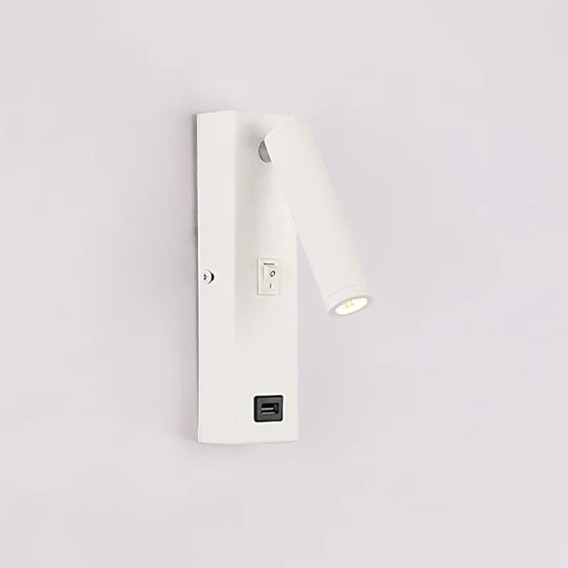 Afralia™ Modern Metal LED Wall Lamp 3W Spotlight Bedside Reading Light