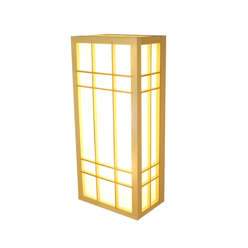 Afralia™ Modern Japanese Tatami Style LED Wall Lamp for Lounge and Bathroom Mirror