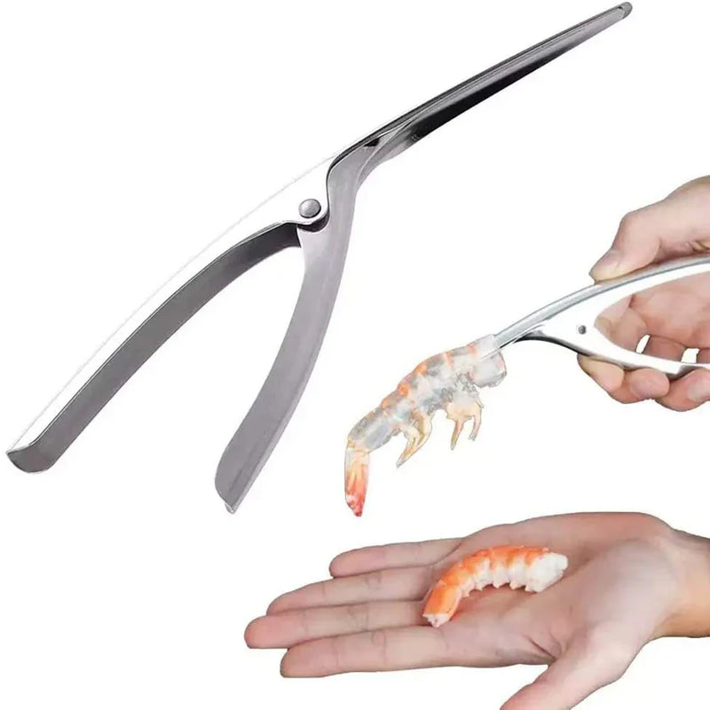 Afralia™ Stainless Steel Shrimp Peeler Deveiner Tool Kitchen Seafood Cleaner