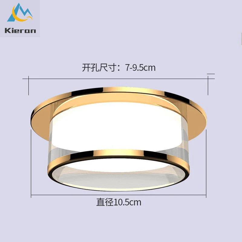 Afralia™ Crystal LED Ceiling Lamp for Living Room Bedroom Kitchen Bathroom