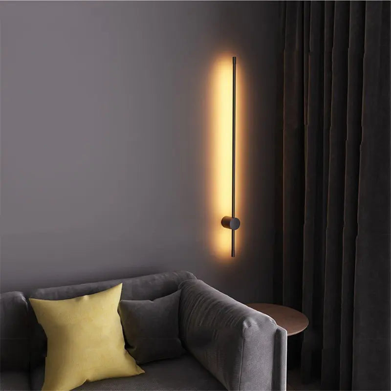 Afralia™ Geometric Lines LED Wall Lamp: Nordic Minimalist Living Room Decor, Bedroom Bedside Light