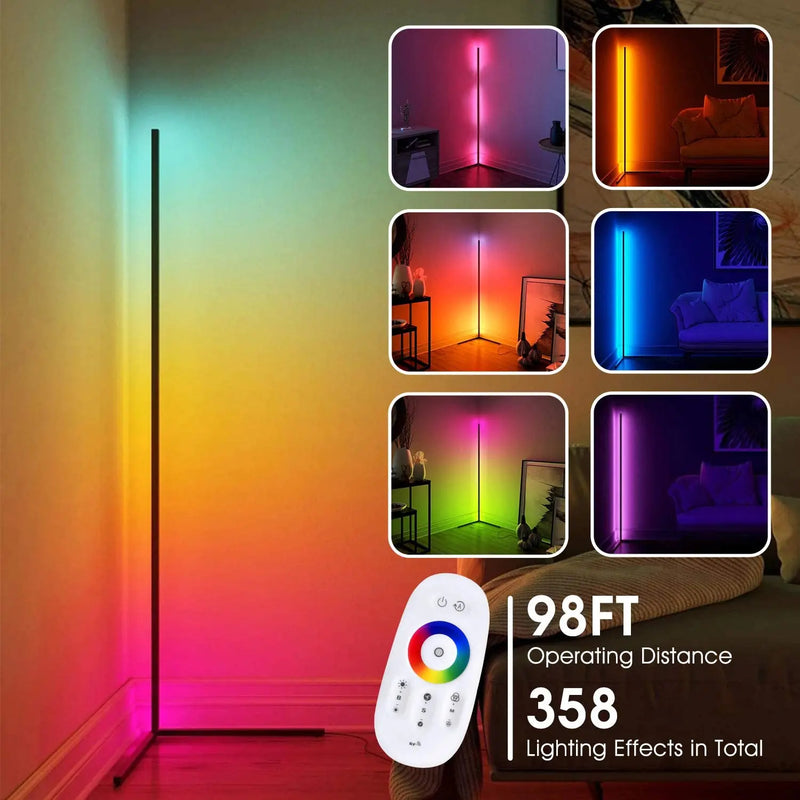 Afralia™ Sunset Projection RGB LED Floor Lamp for Modern Home Decor