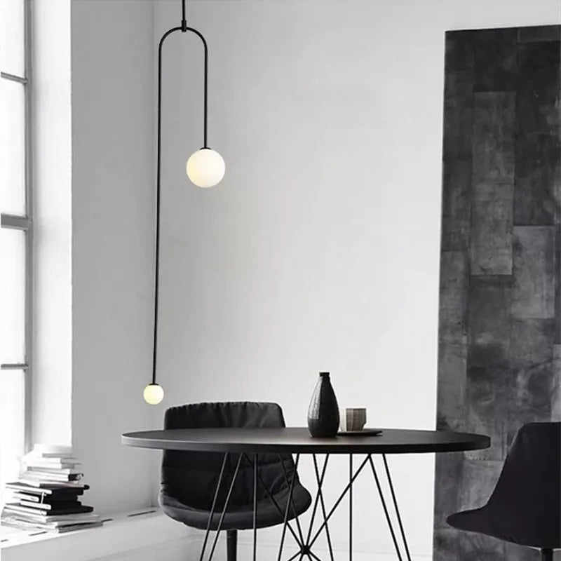 Afralia™ Black Gold Chandelier Pendant Nordic Modern Lamp