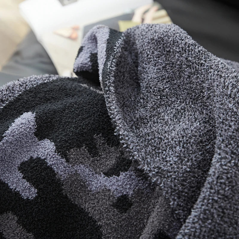 Afralia™ Camouflage Knitted Throw Blanket