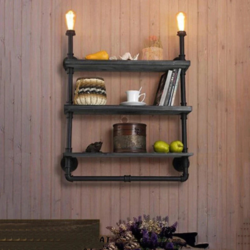 Afralia™ Antique Industrial Wall Lamp Vintage Wall Sconce for Study Store Restaurant