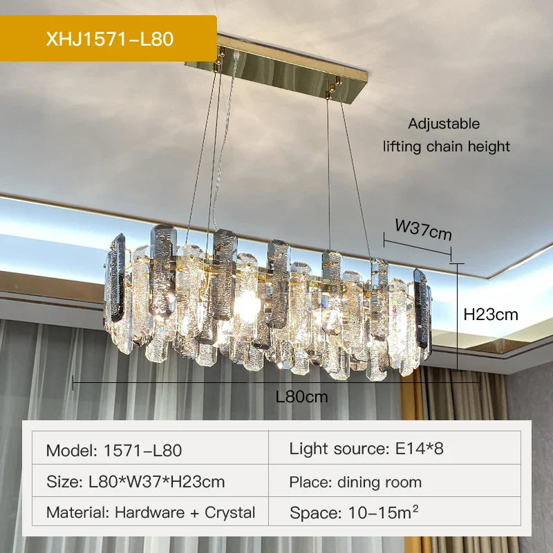 Afralia™ Modern Luxury Crystal Chandelier for Living Room Hall Dining Bedroom Pendant Lights
