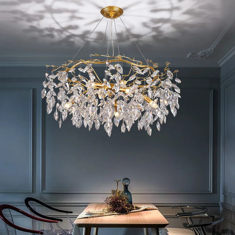 Afralia™ Modern Crystal Chandelier: Luxury Home Décor Lighting for Living Room & Lobby