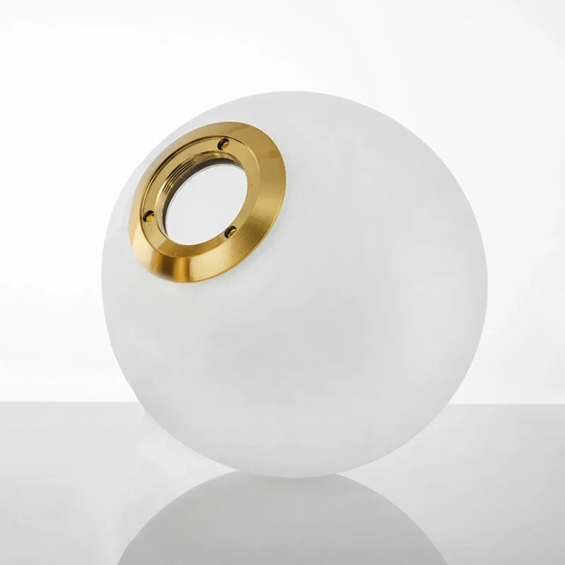 Afralia™ Glass Ball Pendant Lampshade - High Quality Milky Glass Ball Design