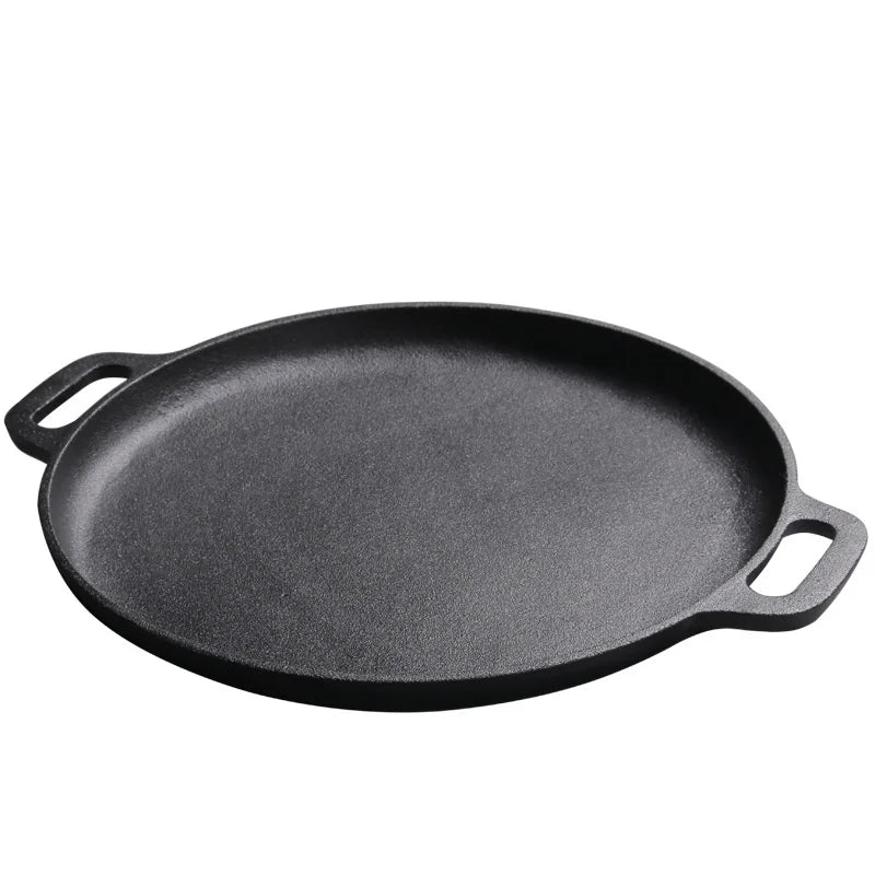 Afralia™ Cast Iron Skillet Pan - Versatile Cooking Pot for Pancakes, Pizzas, and More