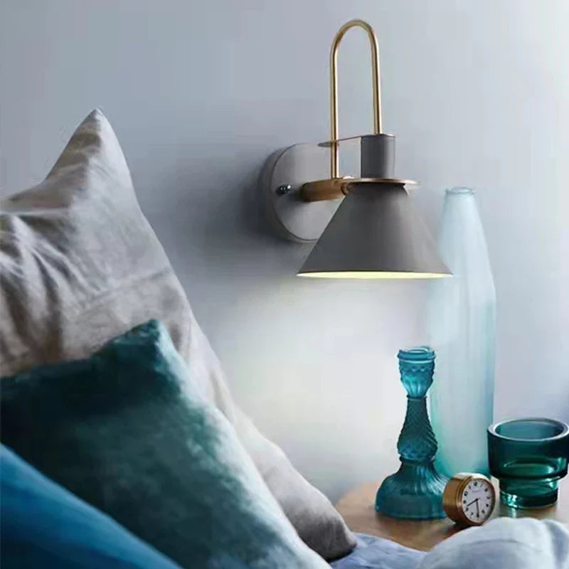 Afralia™ Nordic Macaroon Wall Lamp Modern Home Decor Living Room Bedroom Light