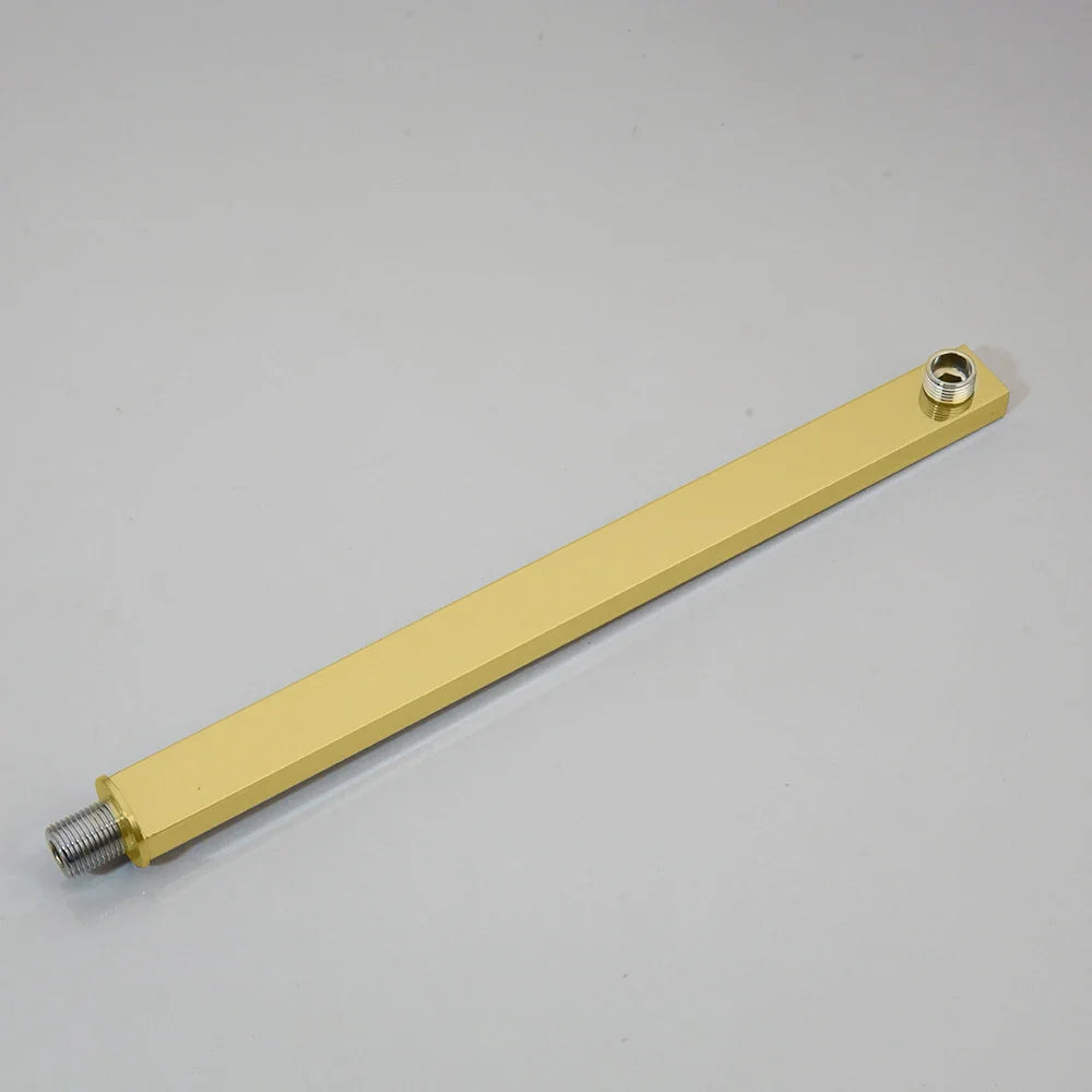 Afralia™ Golden Plated Rainfall Shower System Wall Mounted Shower Faucets Combo