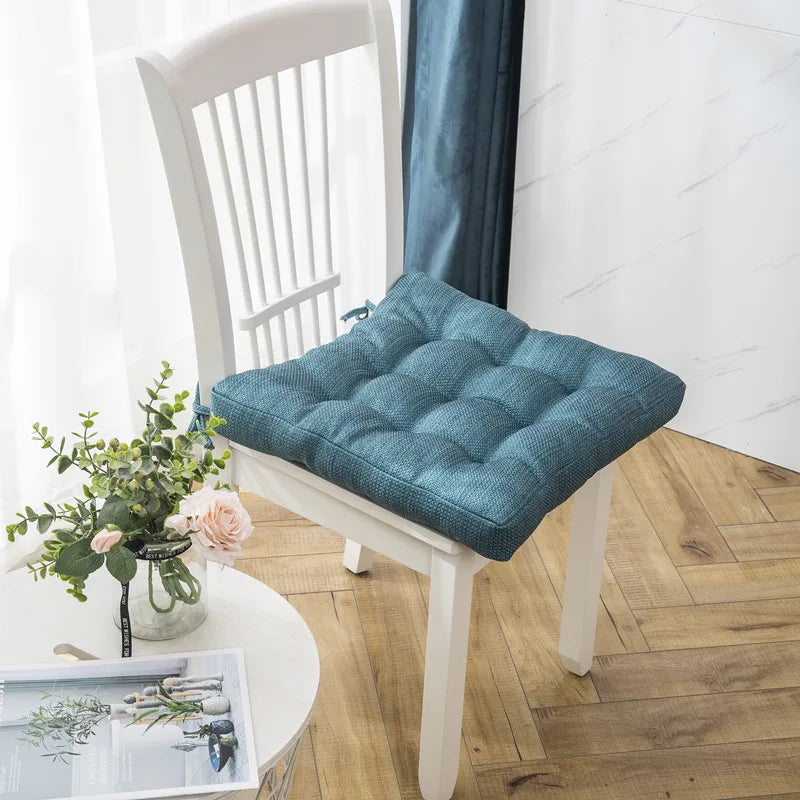 Afralia™ Square Cotton Upholstery Seat Cushion: Soft, Padded, and Lace Up for Office, Home, Car & Garden