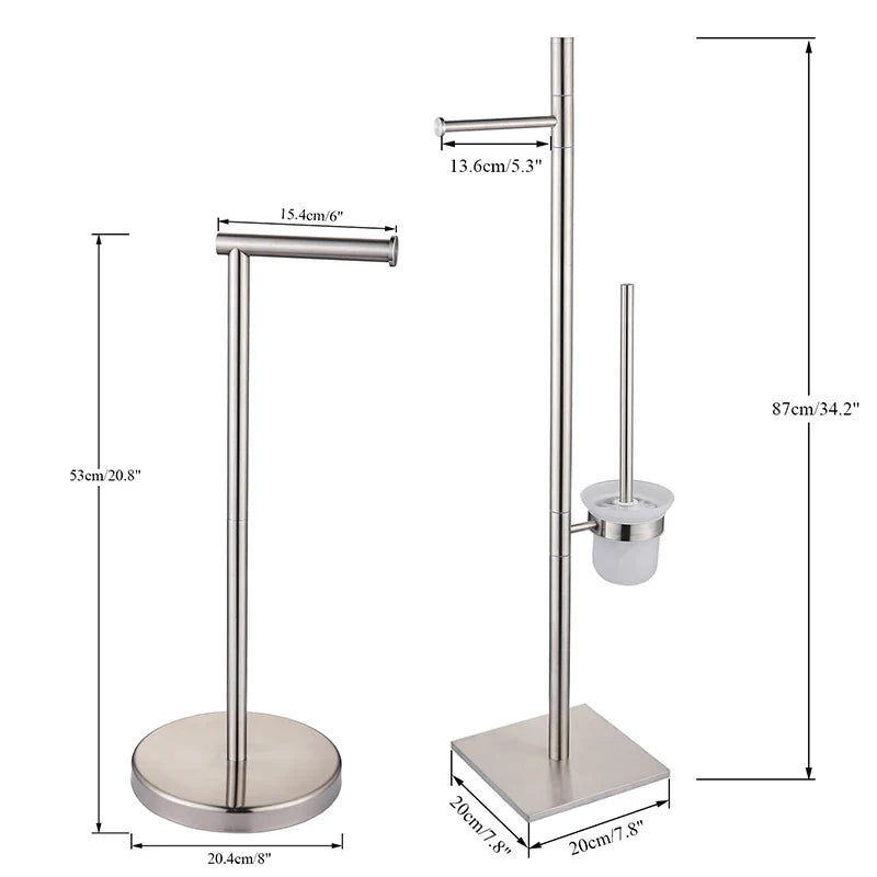 Afralia™ Bathroom Set: Toilet Brush Rack, Toilet Paper Holder, & Accessories