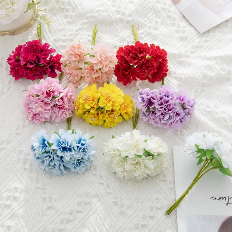 Afralia™ Artificial Flower Stamen Bouquet for Wedding, DIY, Party Decor, Home, Scrapbooking