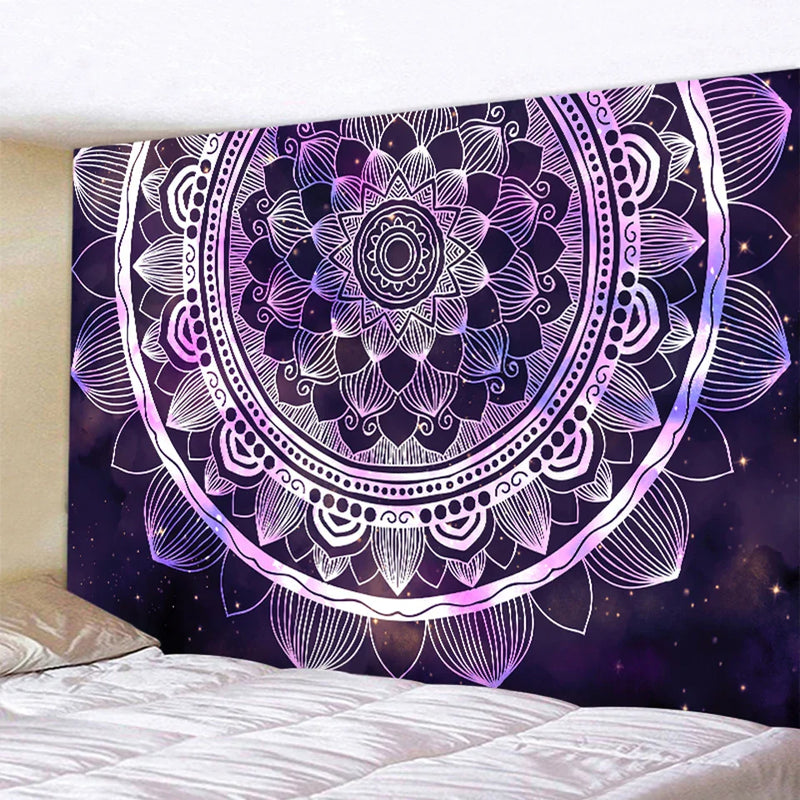 Afralia™ Buddha Mandala Chakra Tapestry for Yoga and Home Decoration