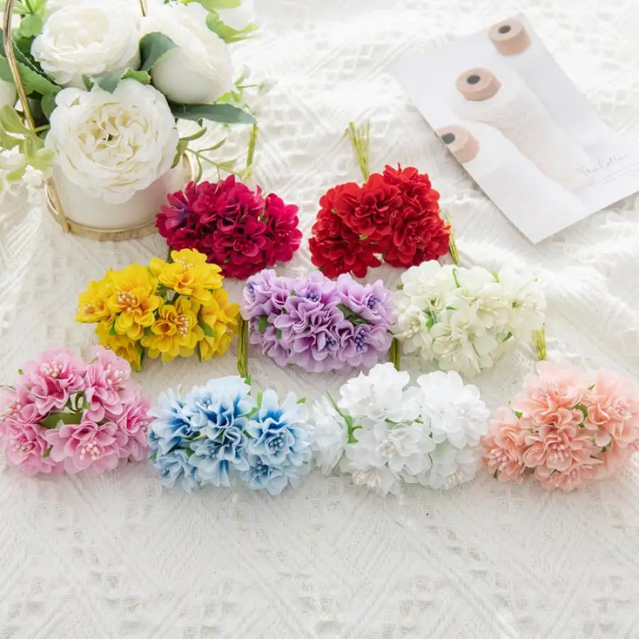 Afralia™ Artificial Flower Stamen Bouquet for Wedding, DIY, Party Decor, Home, Scrapbooking