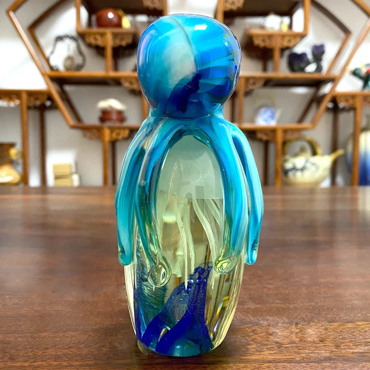 Afralia™ Glass Marine Organism Sculpture Collection for Modern Home Decor