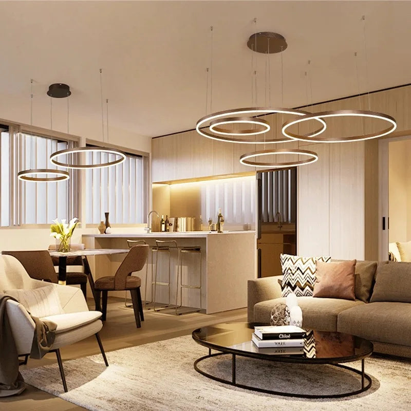 Afralia™ LED Pendant Lights: Modern Fashion for Living Room, Dining Room, Kitchen & Foyer