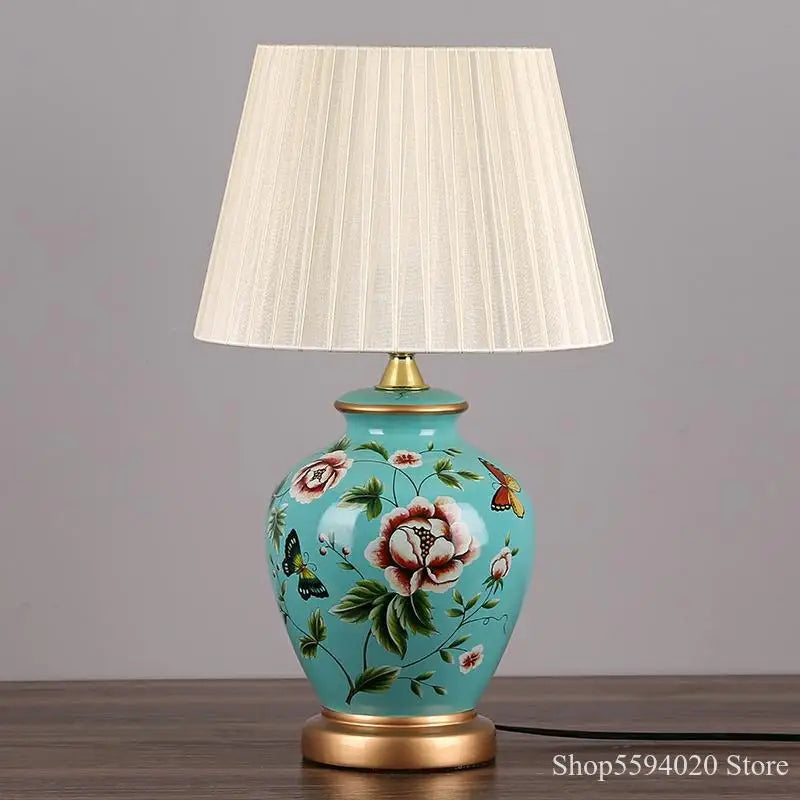 Afralia™ LED Ceramic Table Lamp for Living Room, Bedroom, Study - Home Decor Lighting