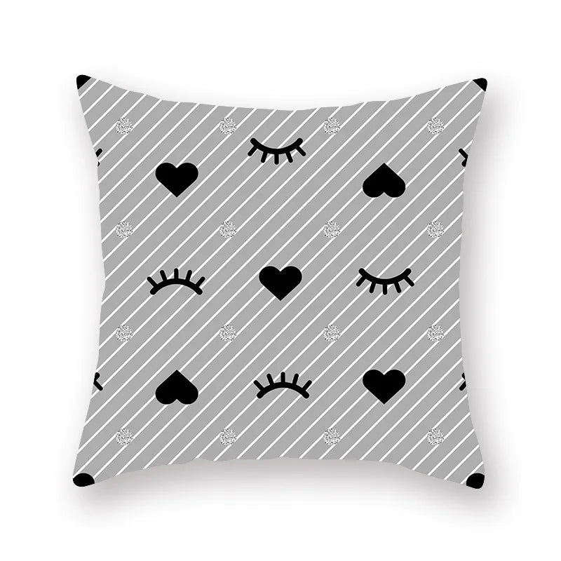 Afralia™ Geometric Star Stripe Print Pillowcase - Wholesale, 45x45cm