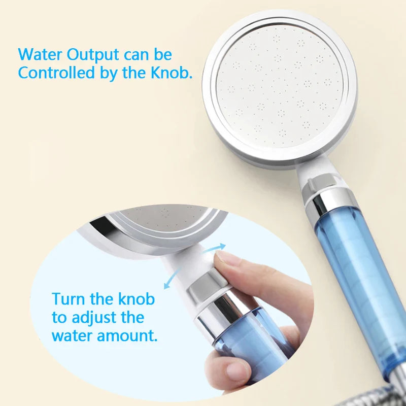 Afralia™ 10cm Panel Shower Head with 2-layer Filter, High Pressure, Water Saving