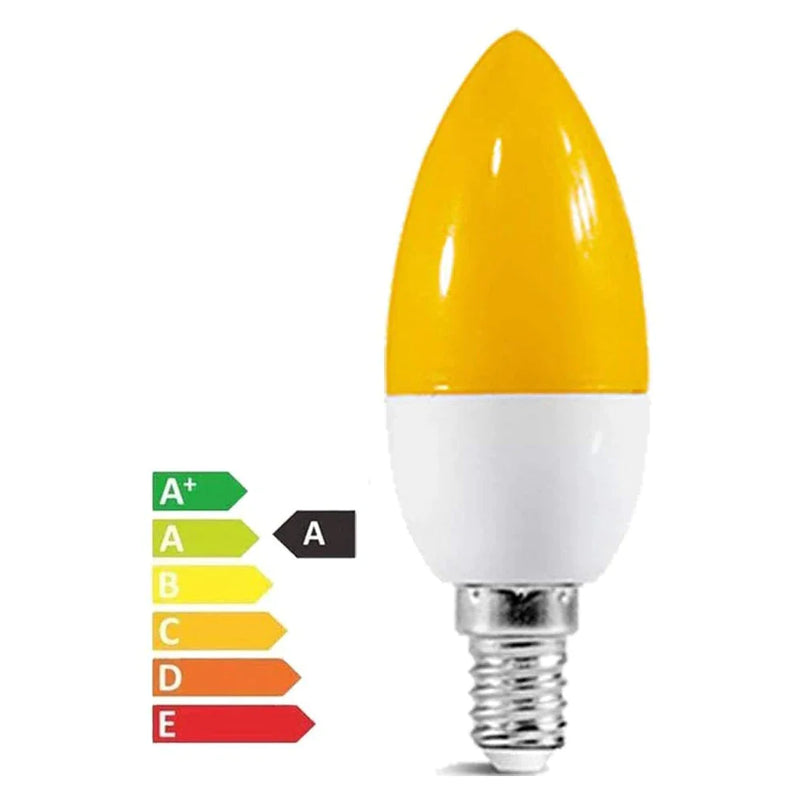 Afralia™ LED Bulb E14 3W RGB Colorful Candle Light 5 Color SMD Flashlight Bulb