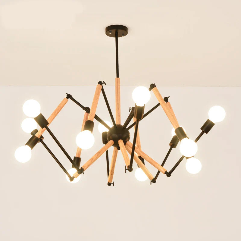 Afralia™ Spider Pendant Lights - 6/8/12 Arms, Black/White Suspension for Dining & Living Room