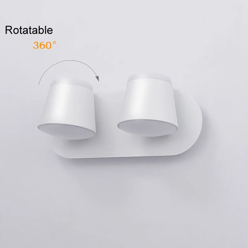 Afralia™ Adjustable LED Wall Lamp Bedside Sconce Modern Hotel Wall Lights