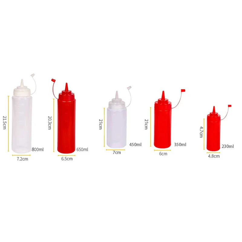 Afralia™ Squeeze Bottle Set for Condiments and Sauces