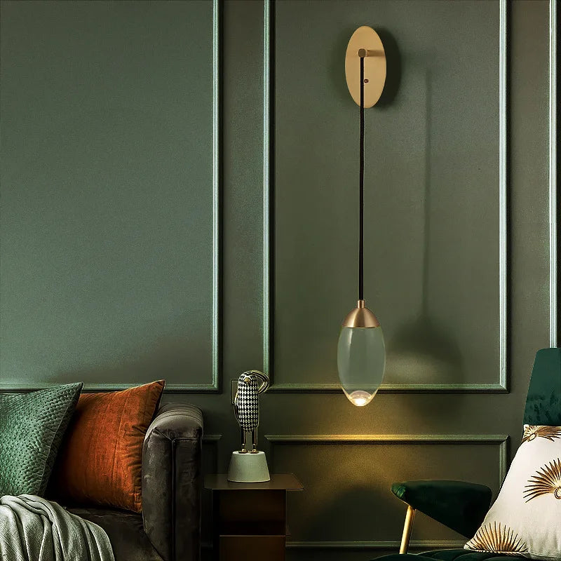 Afralia™ Crystal LED Wall Light: Modern Luxury Nordic Home Lighting for Bedroom, Stair, Beside Lamp