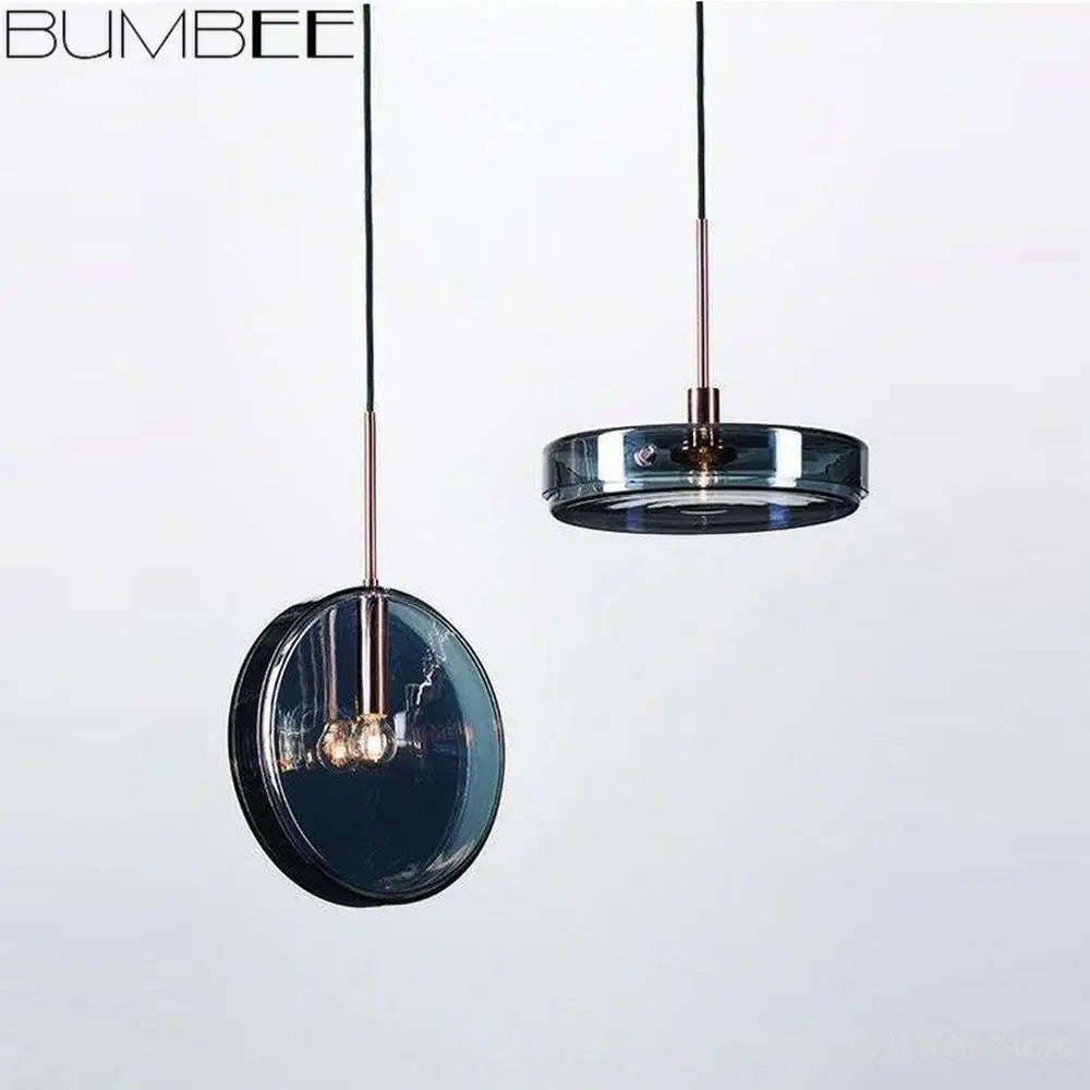 Afralia™ Glass Lustre Pendant Lights for Restaurant Bedroom Bar Cafe Dining Room