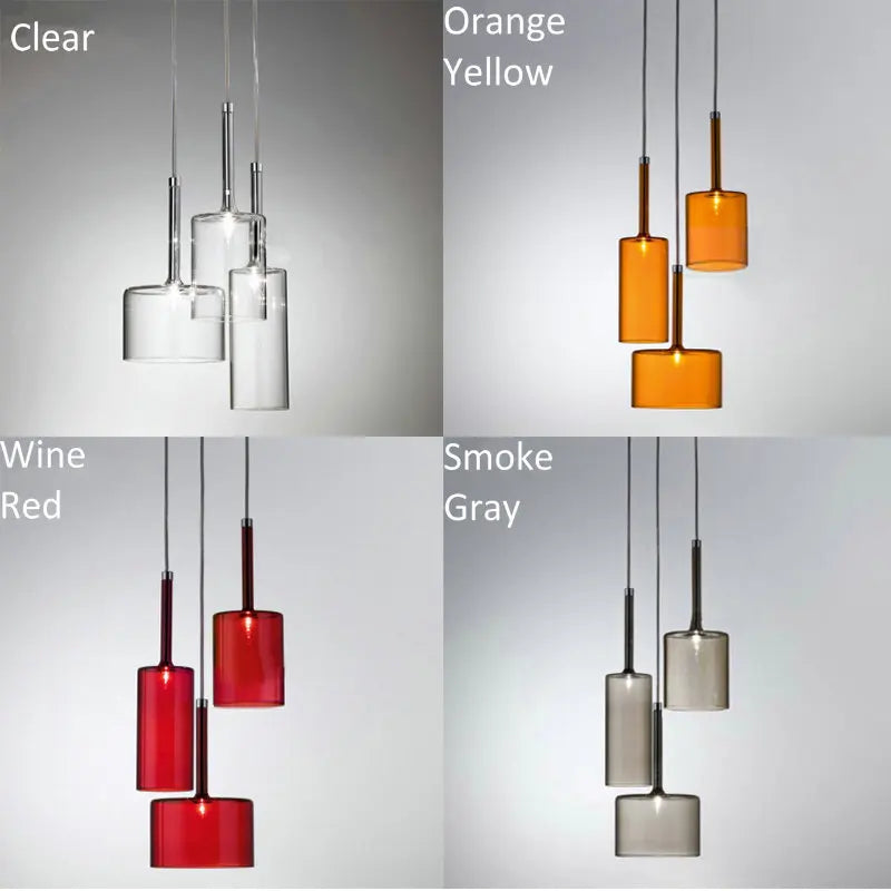 Afralia™ Nordic Glass Chandelier Warm White LED Hanging Lamp for Living Room & Kitchen.